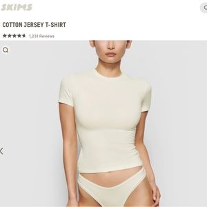 SKIMS cotton jersey T-shirt